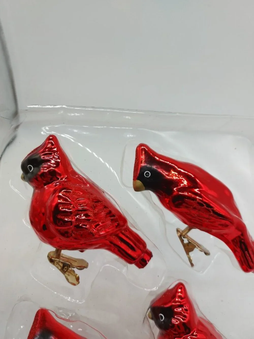 Wondershop By Target Cardinal Glass Ornament 2 Styles Set Of 4